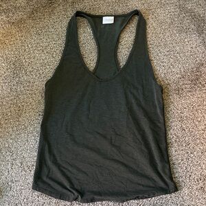 Bombshell Sportswear Navy Green Tank Top